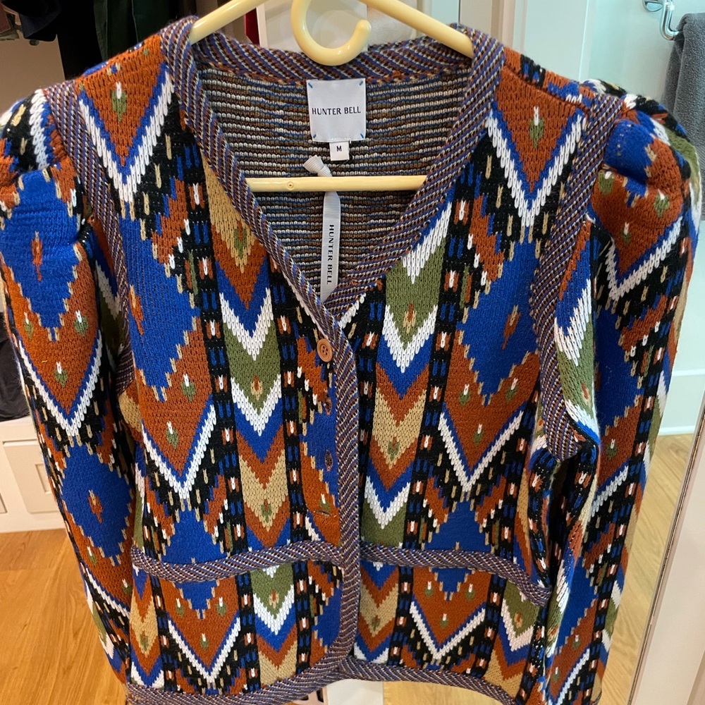 NWT this season Hunter Bell McCoy Sweater Jacket size Medium